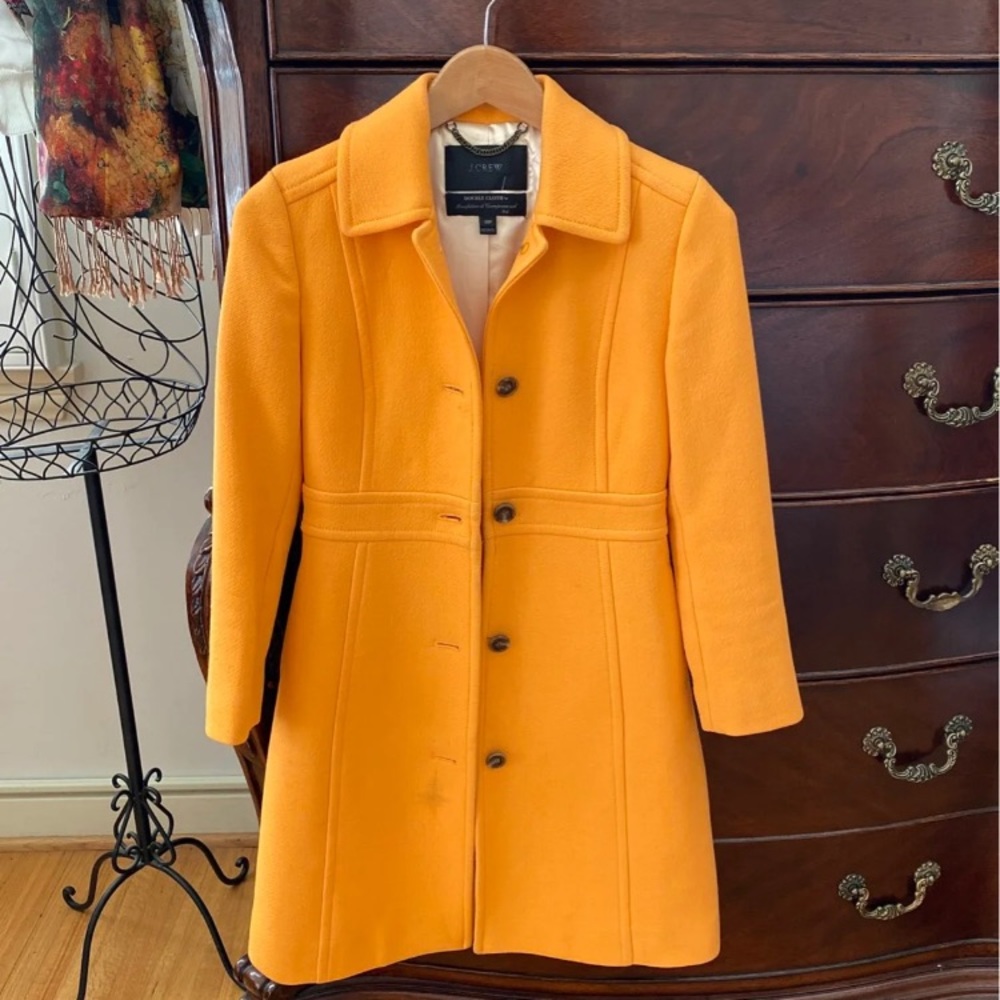 J.Crew Lady Day Coat 00p Canteloupe
